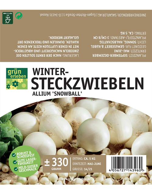 Wintersteckzwiebeln Snowball